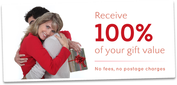Receive 100% of Your Gift Value